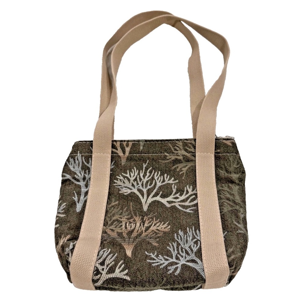 Bonniebag Handcrafted Beachy Canvas/Tapestry; Shoulder Bag/Purse 12" x 11"; NWOT